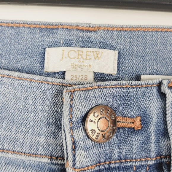 J.Crew Factory Mid Rise Stretch Skinny Jeans Blue Size - Picture 6 of 6